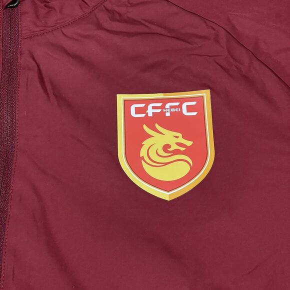 Hebei FC Jacket Mens Large Red Nike Shield Football Soccer Chinese Super League - Picture 2 of 12